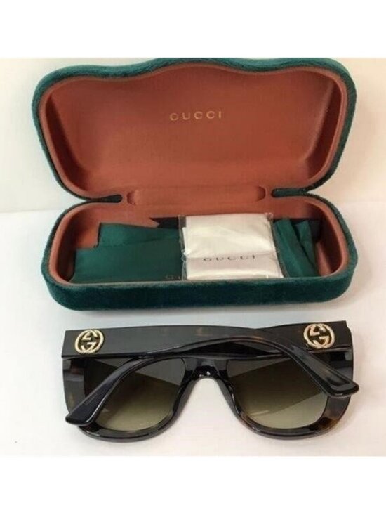New - ? Original Gucci Light Brown Butterfly Ladies Sunglasses GG0327S 002 main image 8